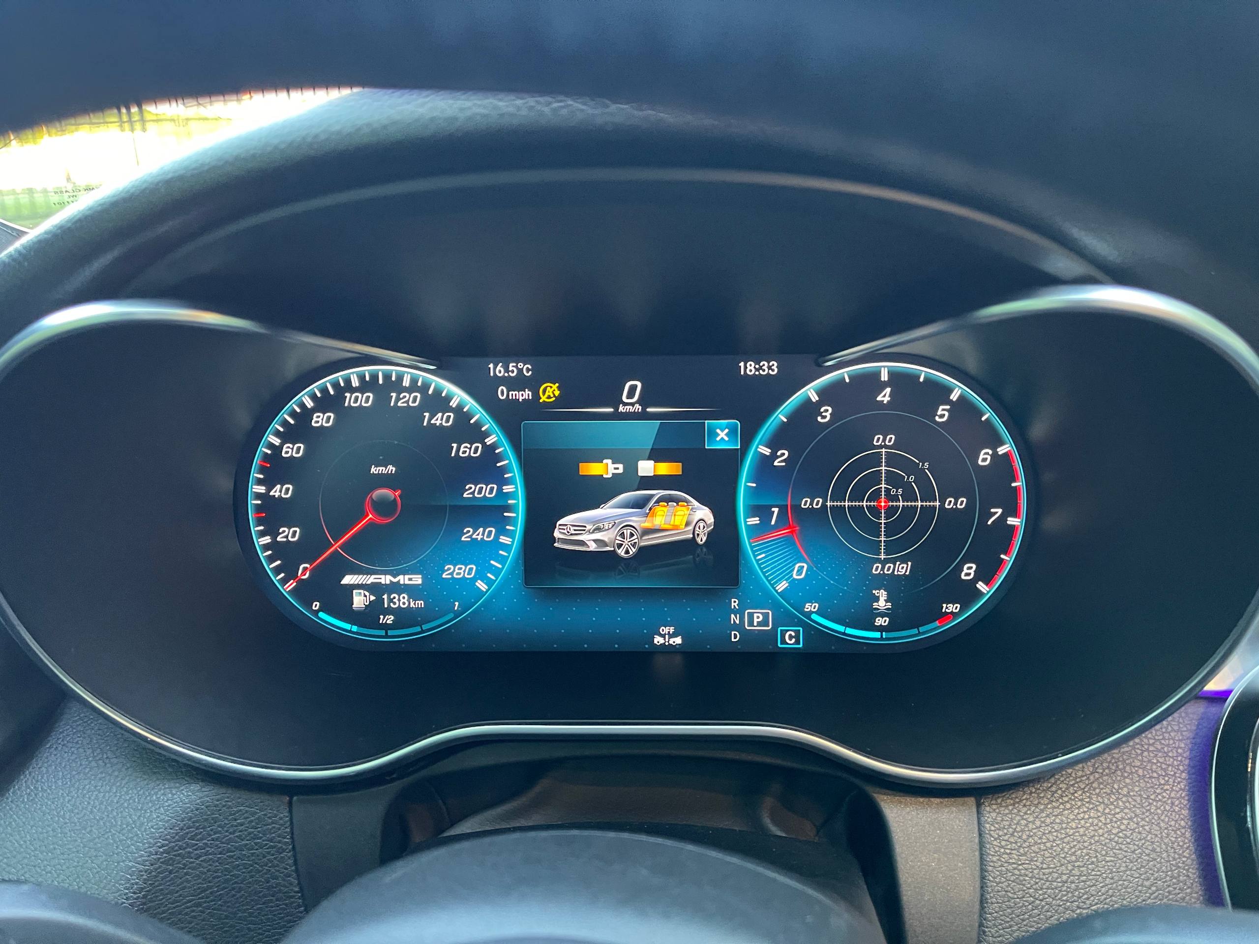 Mercedes-Benz C-класс, цифровая приборная панель